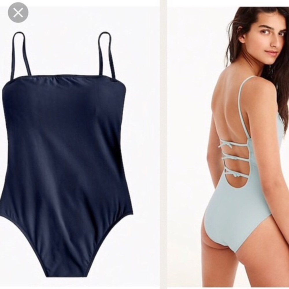 J. Crew Baby Bow Back One Piece Swimsuit NWT